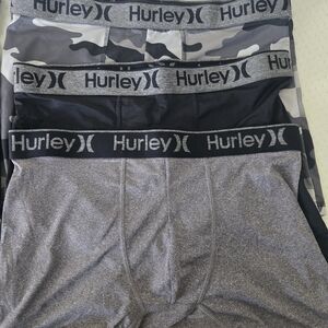 Hurley Men's Boxer Briefs - Camouflage, Black, Silver